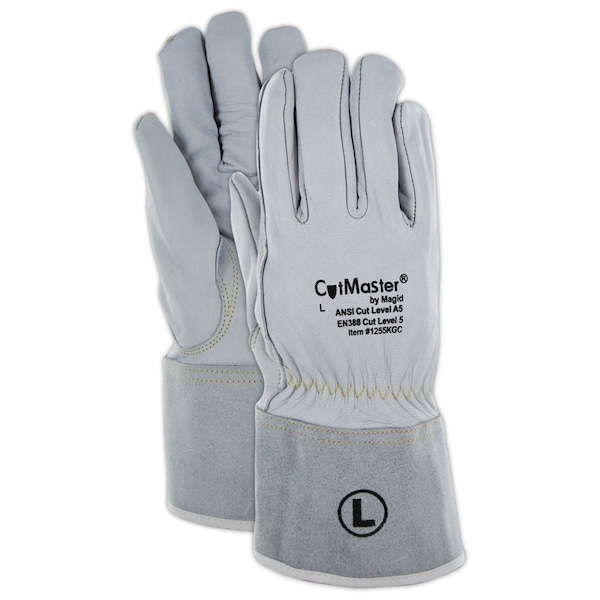 Magid CutMaster 1255KGC Lined Full Leather Glove with 35 Lined CuffCut Level A5 1255KGCXXL - main